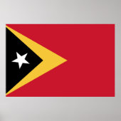 Poster Drapeau du Timor oriental (Devant)