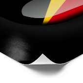 Poster Drapeau du Timor oriental (Coin)