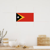Poster Drapeau du Timor oriental (Cuisine)