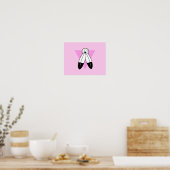 Poster Drapeau du triangle rose Two-Spirit (Cuisine)
