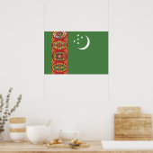 Poster Drapeau du Turkménistan (Cuisine)