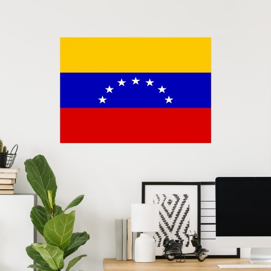 Poster Drapeau du Venezuela (Bureau à domicile)