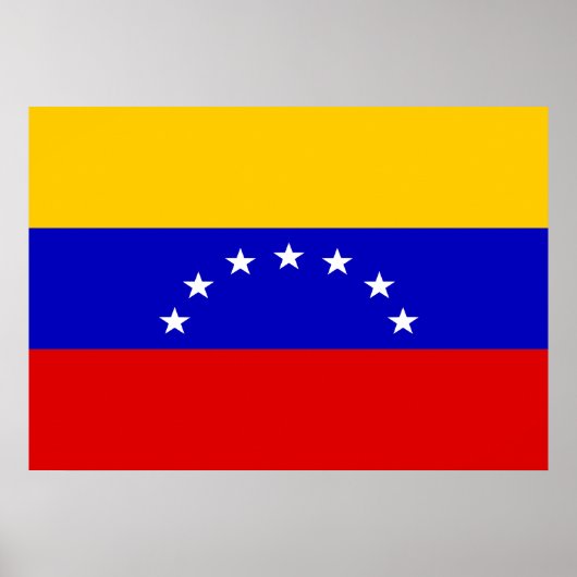Poster Drapeau du Venezuela (Devant)