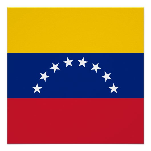 Poster Drapeau du Venezuela (Devant)