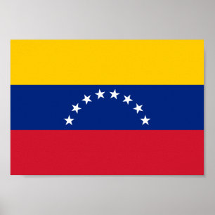 Poster Drapeau du Venezuela