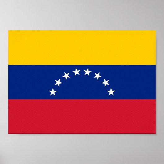 Poster Drapeau du Venezuela (Devant)
