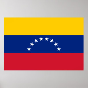Poster Drapeau du Venezuela
