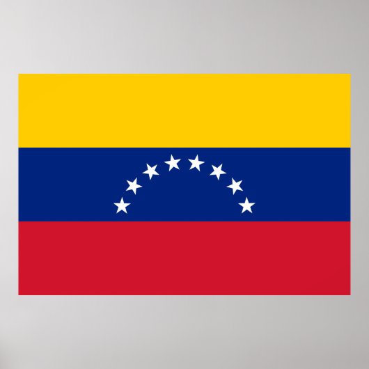 Poster Drapeau du Venezuela (Devant)