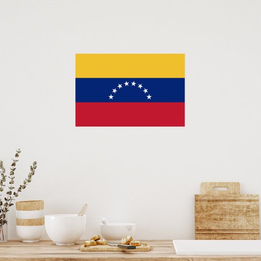 Poster Drapeau du Venezuela (Cuisine)