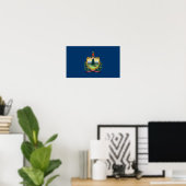 Poster Drapeau du Vermont (Bureau à domicile)