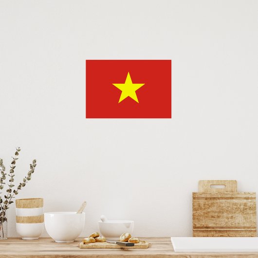 Poster Drapeau du Vietnam (Cuisine)