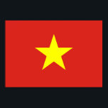 Poster Drapeau du Vietnam<br><div class="desc">Drapeau vietnamien ; Viêt Nam</div>