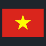 Poster Drapeau du Vietnam<br><div class="desc">Drapeau vietnamien ; Viêt Nam</div>