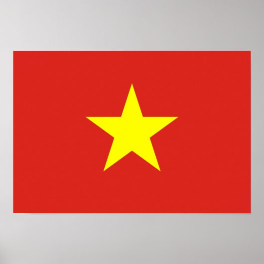 Poster Drapeau du Vietnam (Devant)