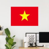 Poster Drapeau du Vietnam (Bureau à domicile)
