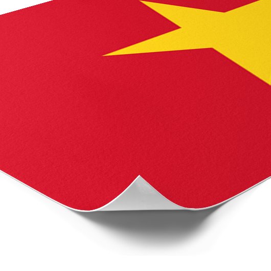 Poster Drapeau du Vietnam (Coin)