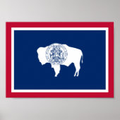 Poster Drapeau du Wyoming (Devant)