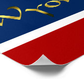 Poster Drapeau du Wyoming (Coin)