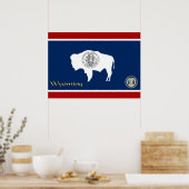 Poster Drapeau du Wyoming (Cuisine)