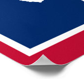 Poster Drapeau du Wyoming (Coin)