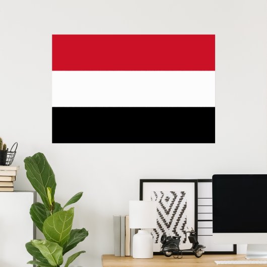 Poster Drapeau du Yémen (Bureau à domicile)