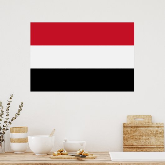 Poster Drapeau du Yémen (Cuisine)