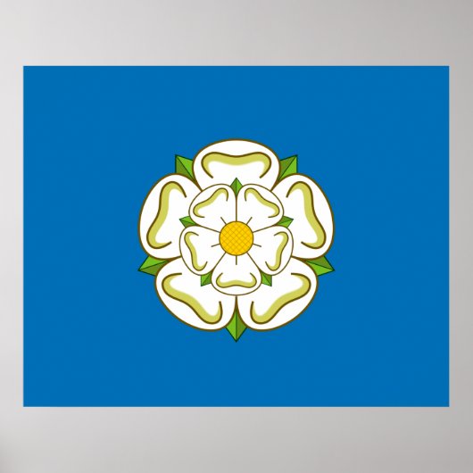 Poster Drapeau du Yorkshire (comté anglais) (Devant)