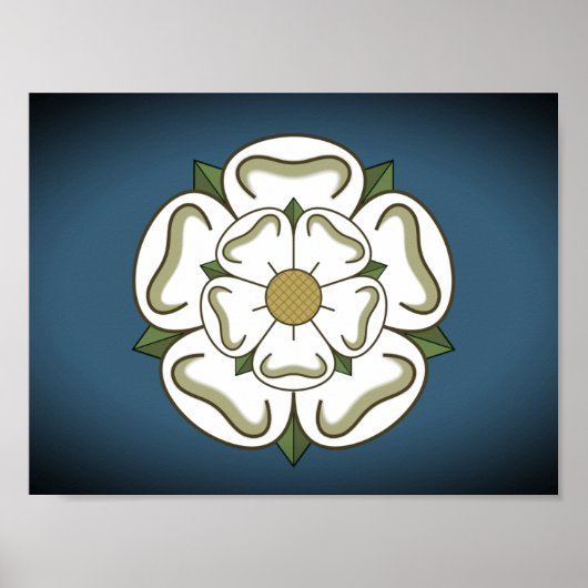 Poster Drapeau du Yorkshire (Royaume-Uni) (Devant)
