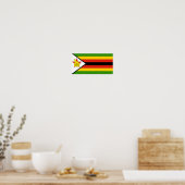 Poster Drapeau du Zimbabwe (Cuisine)