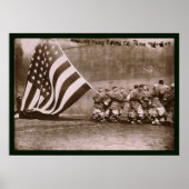 Poster Drapeau Ebbets Park Baseball 1914 (Devant)