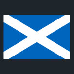 Poster Drapeau écossais<br><div class="desc">Drapeau national écossais Le drapeau écossais se compose d'une croix blanche, ou saltire, contre un arrière - plan bleu. Il est aussi connu sous le nom de Croix de Saint-André, ou simplement le Saltire. Le drapeau est utilisé depuis le XVIe siècle et est le plus ancien drapeau souverain du monde....</div>