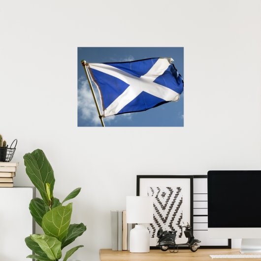 Poster drapeau écossais (Bureau à domicile)