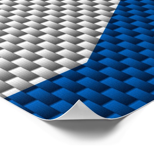 Poster Drapeau écossais en fibre de carbone (Coin)