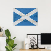 Poster Drapeau écossais Patiné (Bureau à domicile)