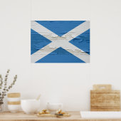 Poster Drapeau écossais Patiné (Cuisine)