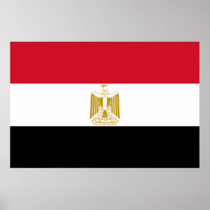 Poster Drapeau Égypte