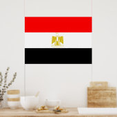 Poster Drapeau égyptien (Cuisine)
