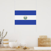 Poster Drapeau El Salvador (Cuisine)