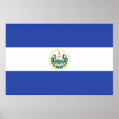 Poster Drapeau El Salvador (Devant)
