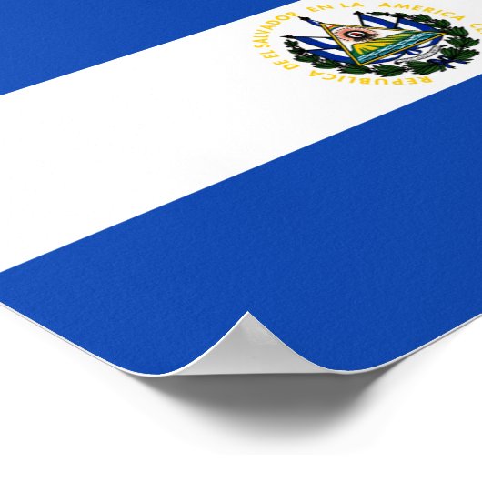 Poster Drapeau El Salvador (Coin)
