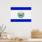 Poster Drapeau El Salvador (Cuisine)