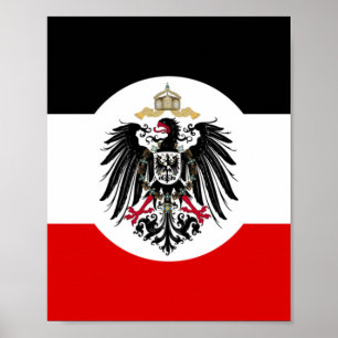 Poster Drapeau Empire allemand
