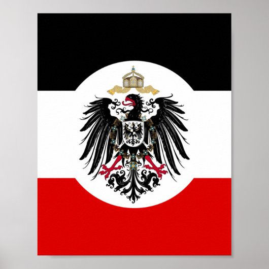 Poster Drapeau Empire allemand (Devant)