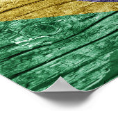 Poster Drapeau en bois (Coin)