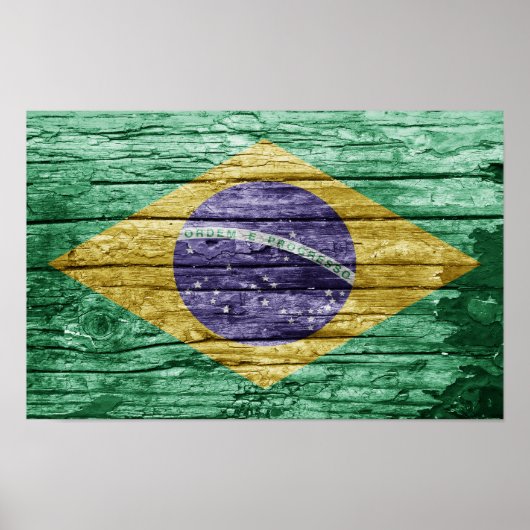 Poster Drapeau en bois (Devant)
