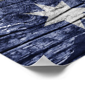 Poster Drapeau en bois australien (Coin)