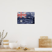 Poster Drapeau en bois australien (Cuisine)