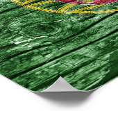Poster drapeau en bois de Portugal (Coin)