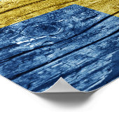 Poster Drapeau en bois de Suède (Coin)
