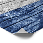 Poster Drapeau en bois des Pays-Bas (Coin)